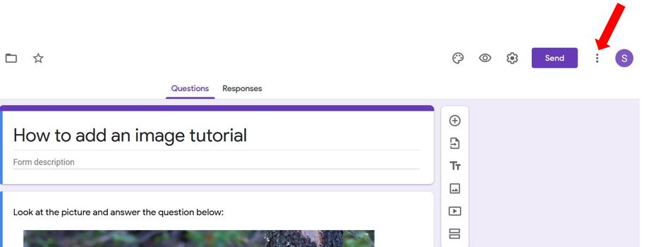 more button in google forms