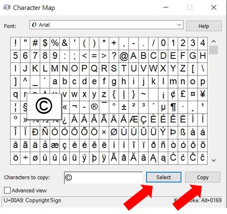 How To Quickly Type The Copyright Symbol Sharon S Tutorials