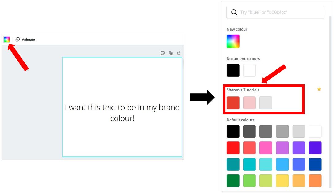 How to create a colour palette in Canva Sharon's Tutorials