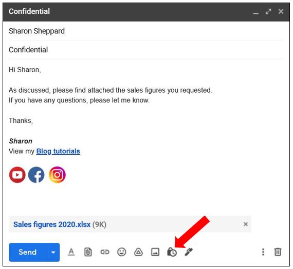 How To Send A Confidential Email In Gmail Sharons Tutorials 8852